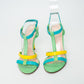 Versace Tri-Colour Leather Sandals