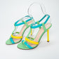 Versace Tri-Colour Leather Sandals