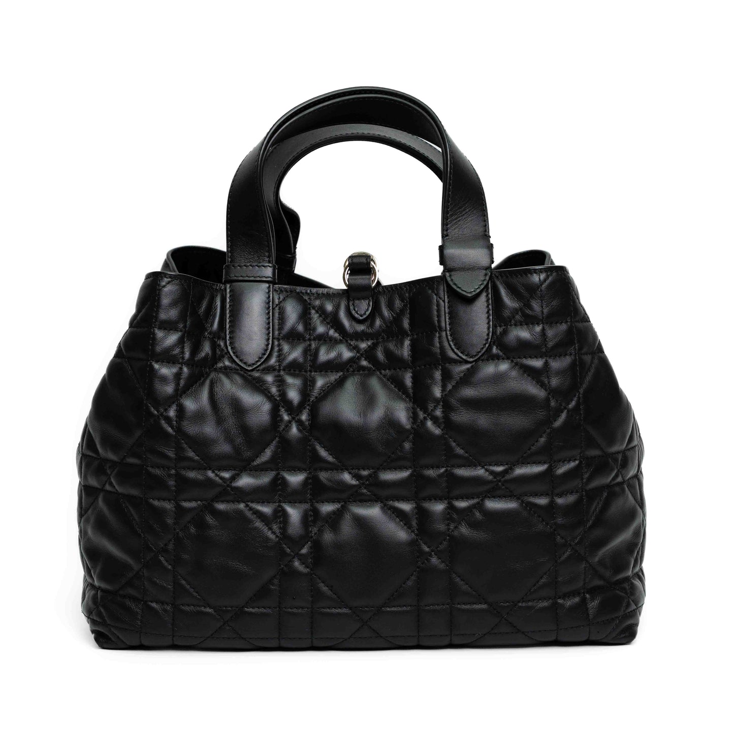 Dior Toujours Medium Black Macrocannage Calfskin