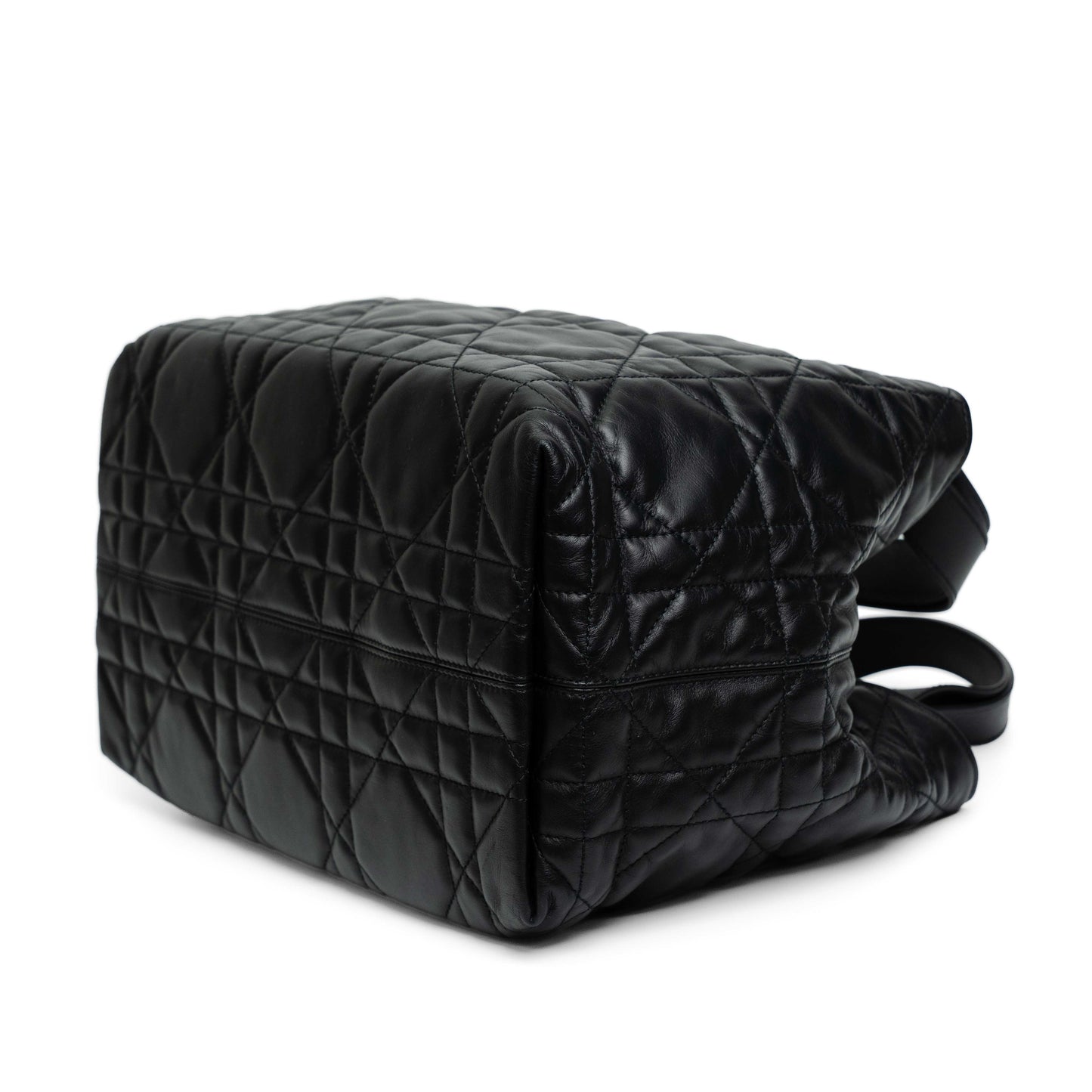 Dior Toujours Medium Black Macrocannage Calfskin
