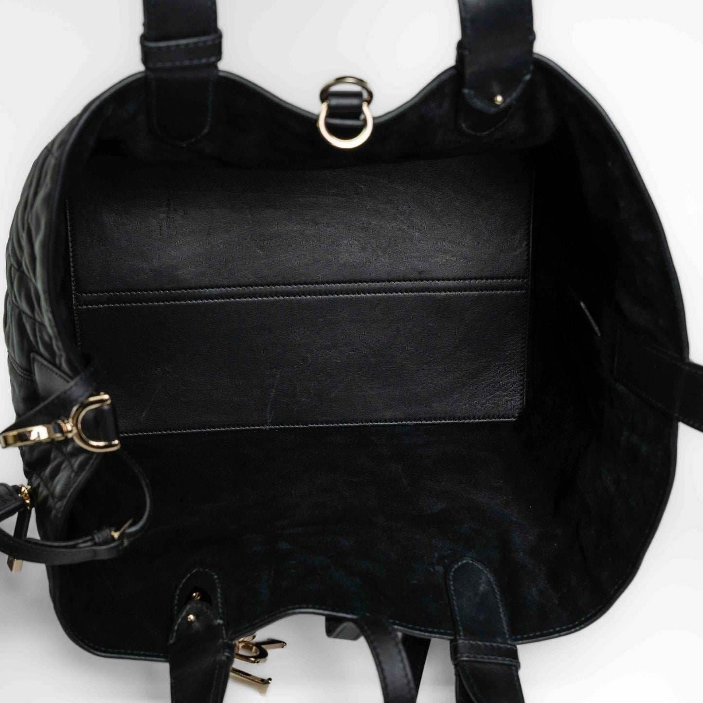 Dior Toujours Medium Black Macrocannage Calfskin