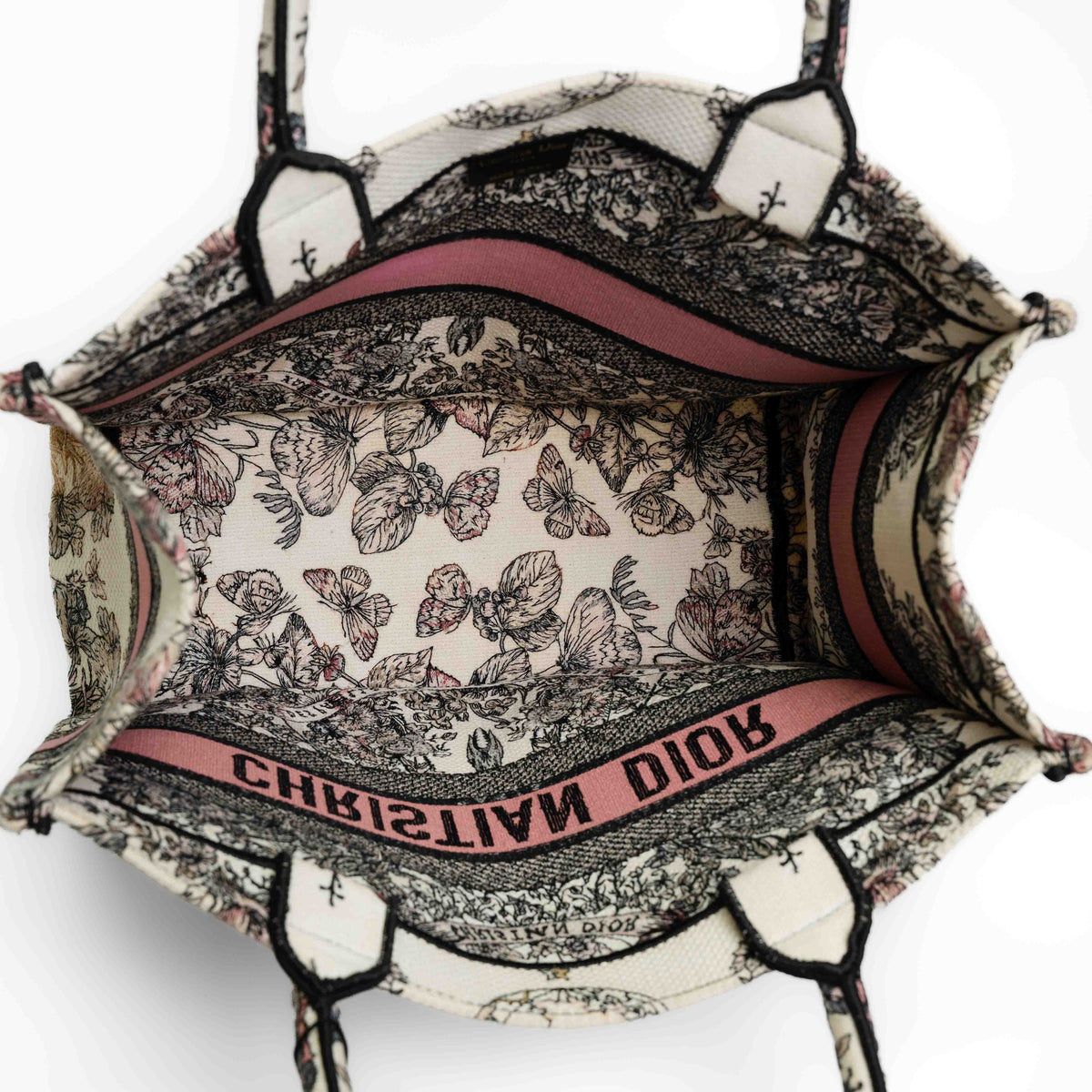 Christian Dior Medium Butterfly Book Tote Bag