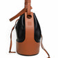 Loewe Balloon Bucket Bag Black and Tan Leather