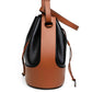 Loewe Balloon Bucket Bag Black and Tan Leather