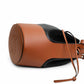 Loewe Balloon Bucket Bag Black and Tan Leather
