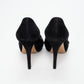 Louis Vuitton Black Suede Peep Toe Heels Shoes