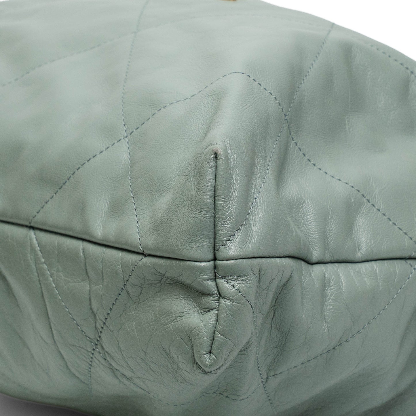 Chanel Small 22 Hobo Green Calfskin