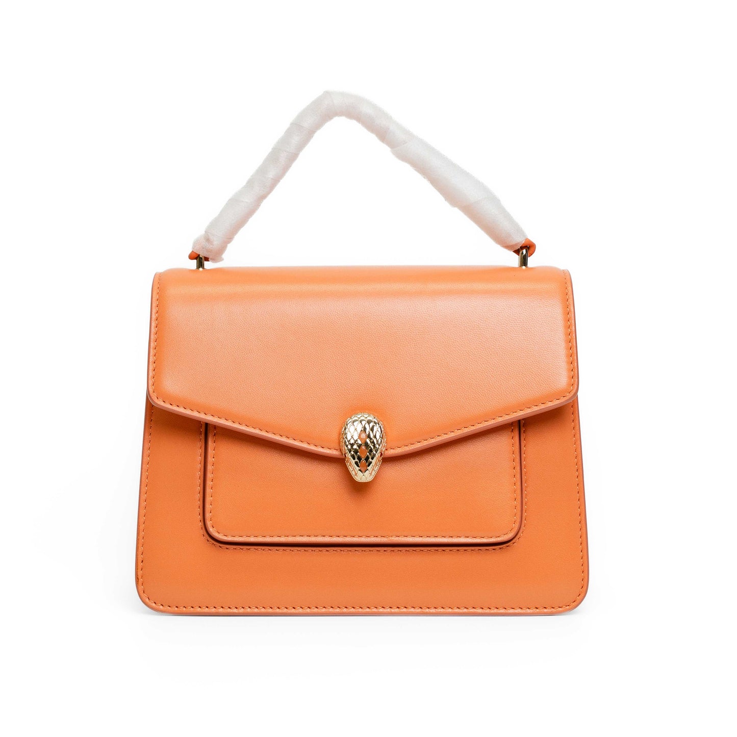 Bvlgari Serpenti Forever Orange Crossbody Bag
