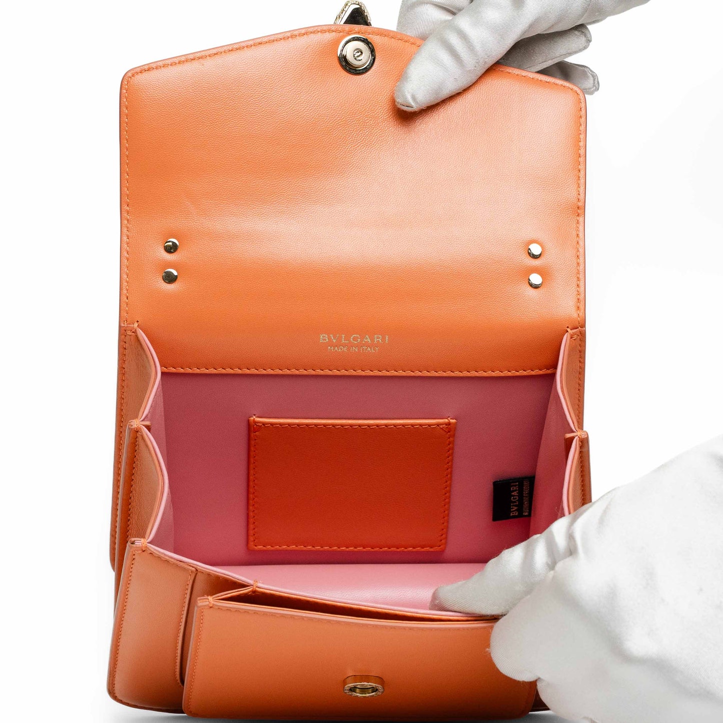 Bvlgari Serpenti Forever Orange Crossbody Bag