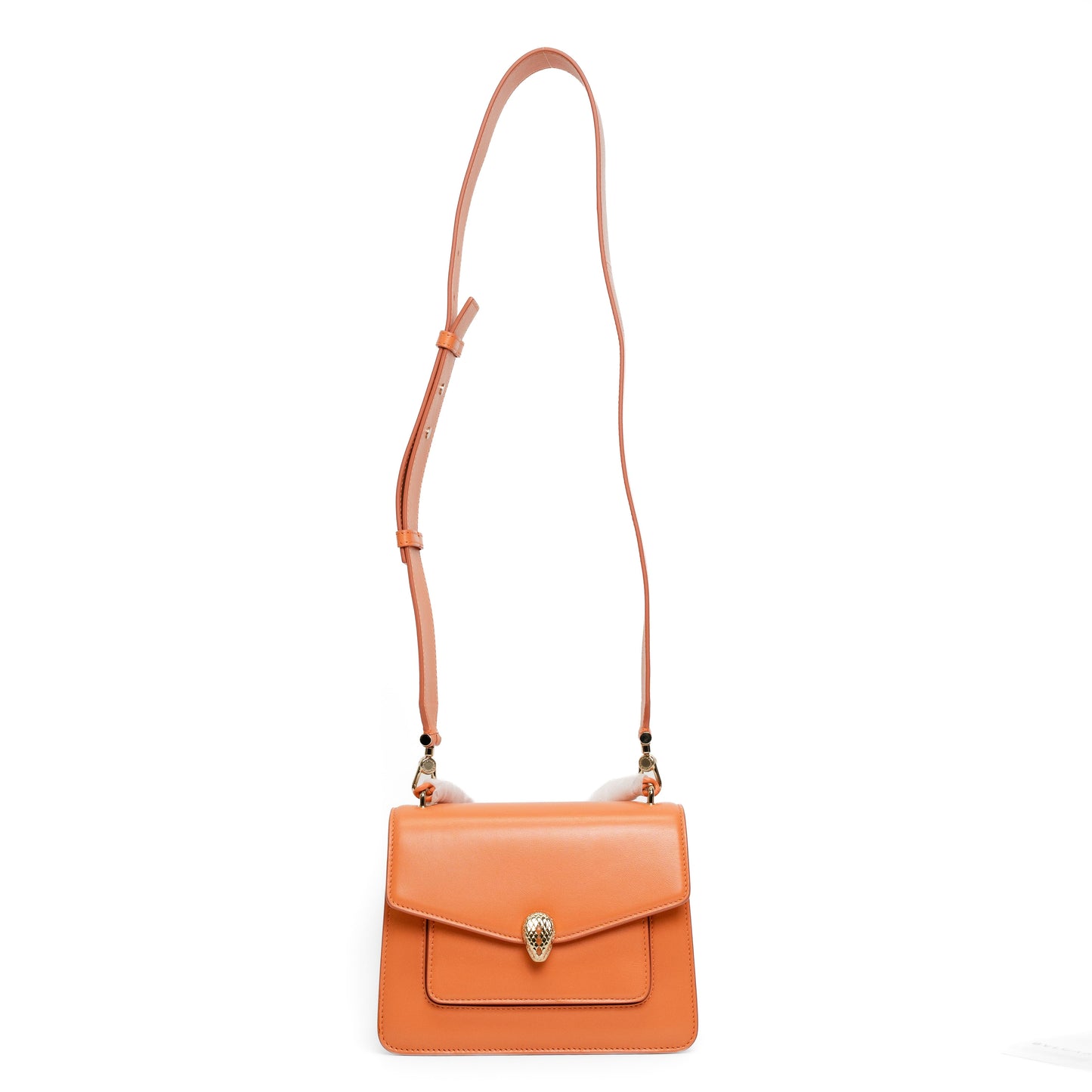 Bvlgari Serpenti Forever Orange Crossbody Bag