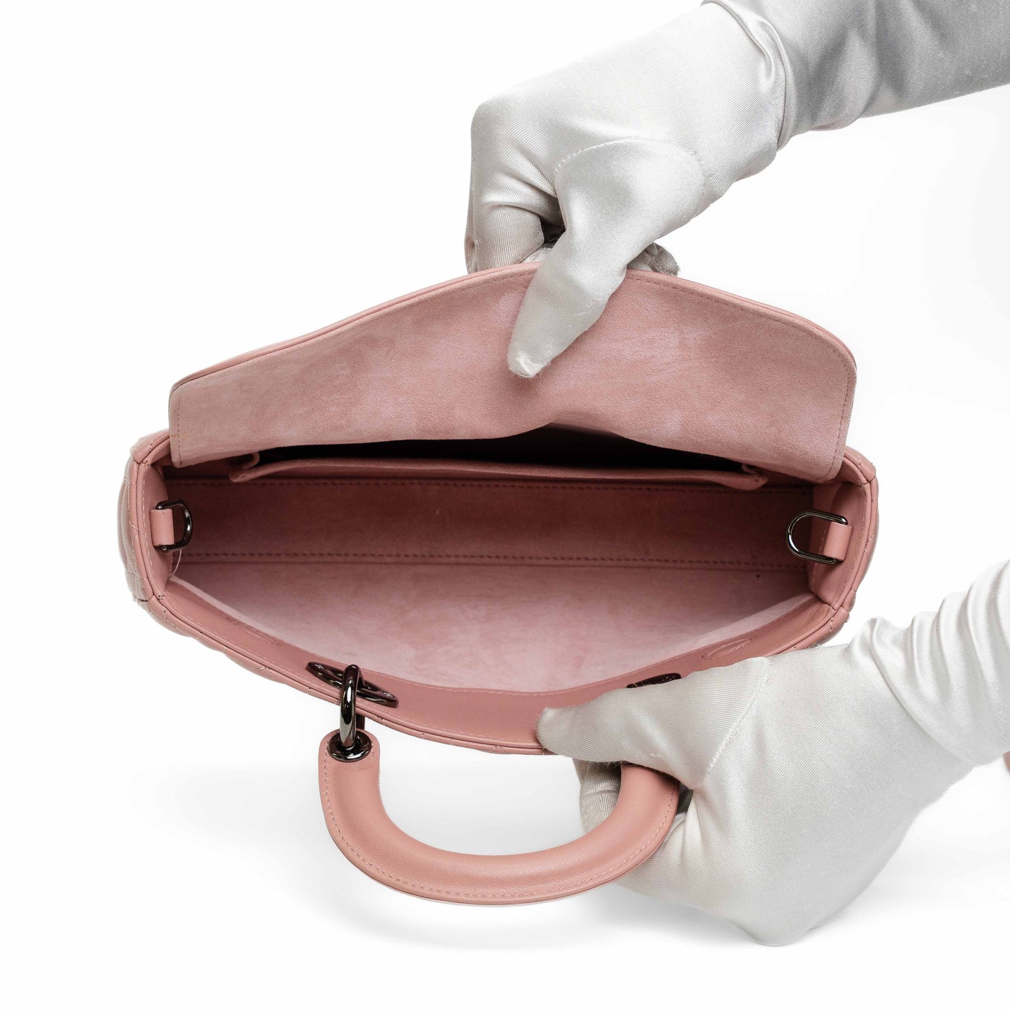 Dior Medium Lady D-Joy Old Rose Lambskin