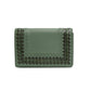 Bottega Veneta Woven Chain Flap Bag Green