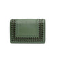 Bottega Veneta Woven Chain Flap Bag Green