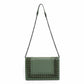 Bottega Veneta Woven Chain Flap Bag Green