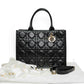 Dior Book Tote Medium Black Macrocannage Calfskin