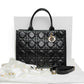 Dior Book Tote Medium Black Macrocannage Calfskin