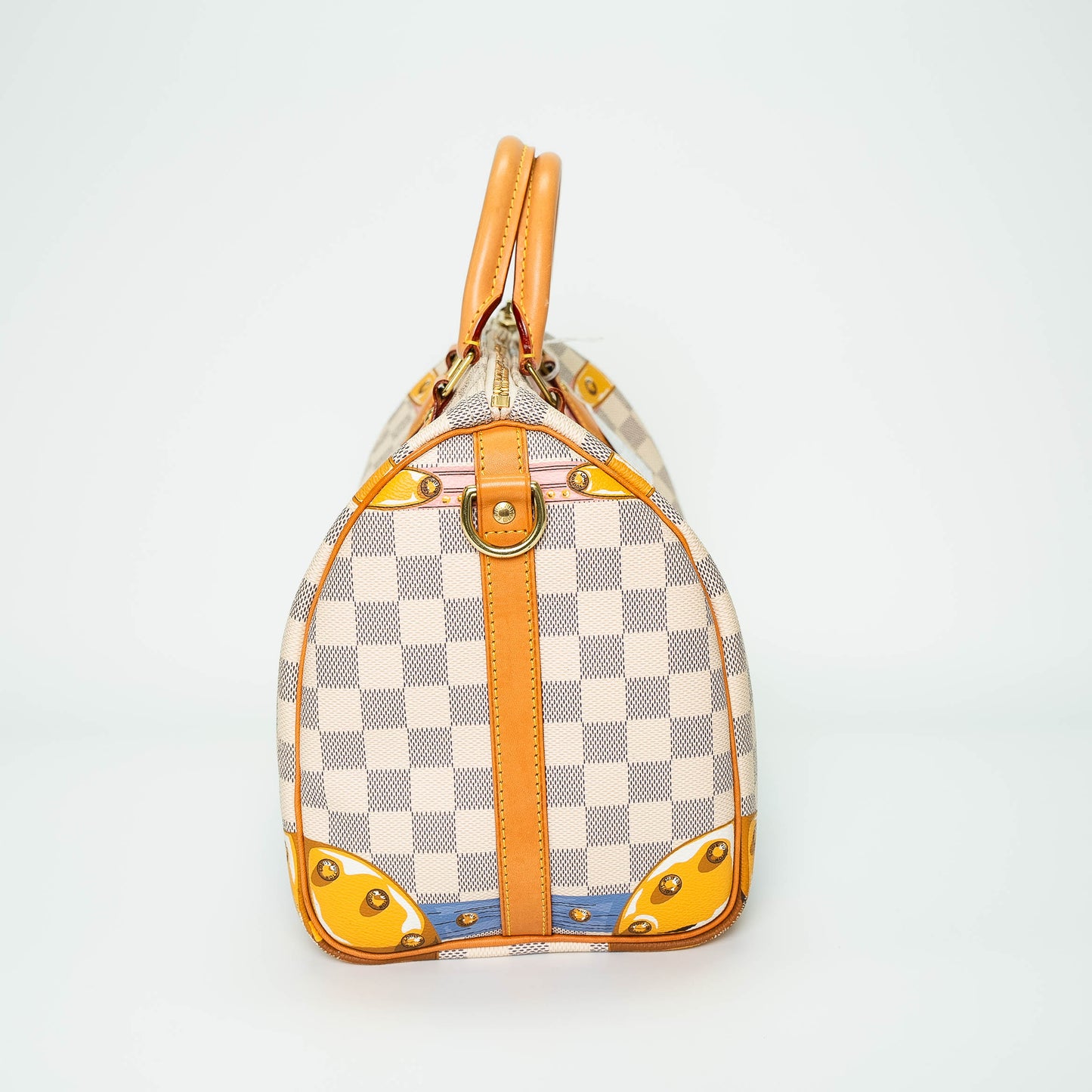 Louis Vuitton Damier Azur Speedy 30 Summer Trunks Handbag