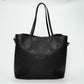 Louis Vuitton Empreinte Neverfull MM Black Handbag