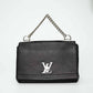 Louis Vuitton Lockme II BB Black Leather Handbag