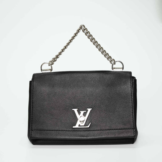 Louis Vuitton Lockme II BB Black Leather Handbag