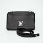 Louis Vuitton Lockme II BB Black Leather Handbag