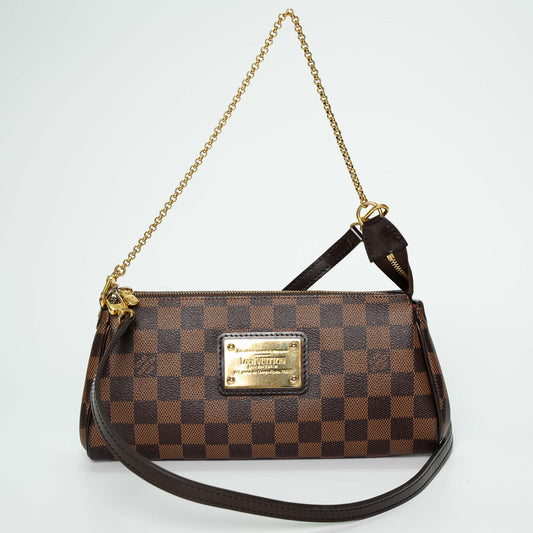 Louis Vuitton Damier Ebene Eva Pochette Handbag