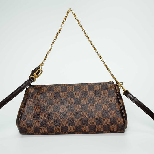 Louis Vuitton Damier Ebene Eva Pochette Handbag