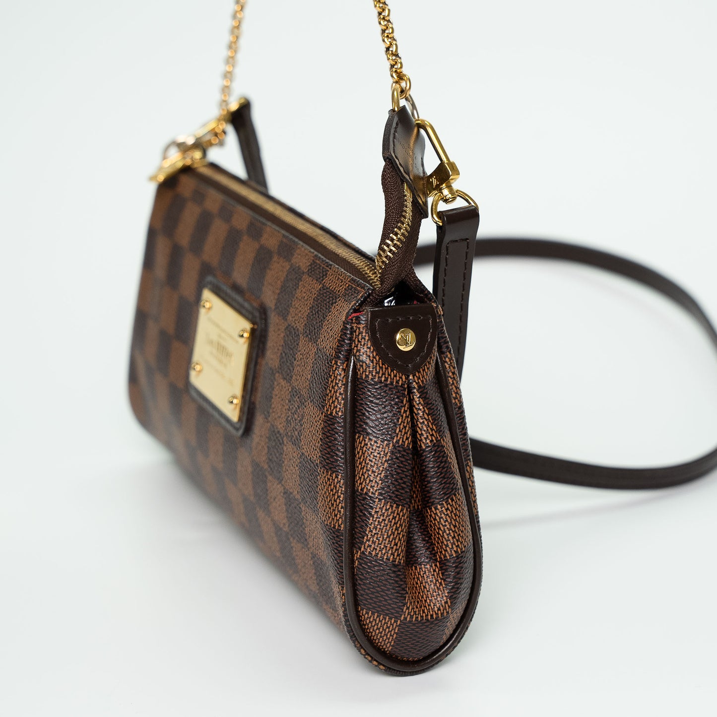 Louis Vuitton Damier Ebene Eva Pochette Handbag