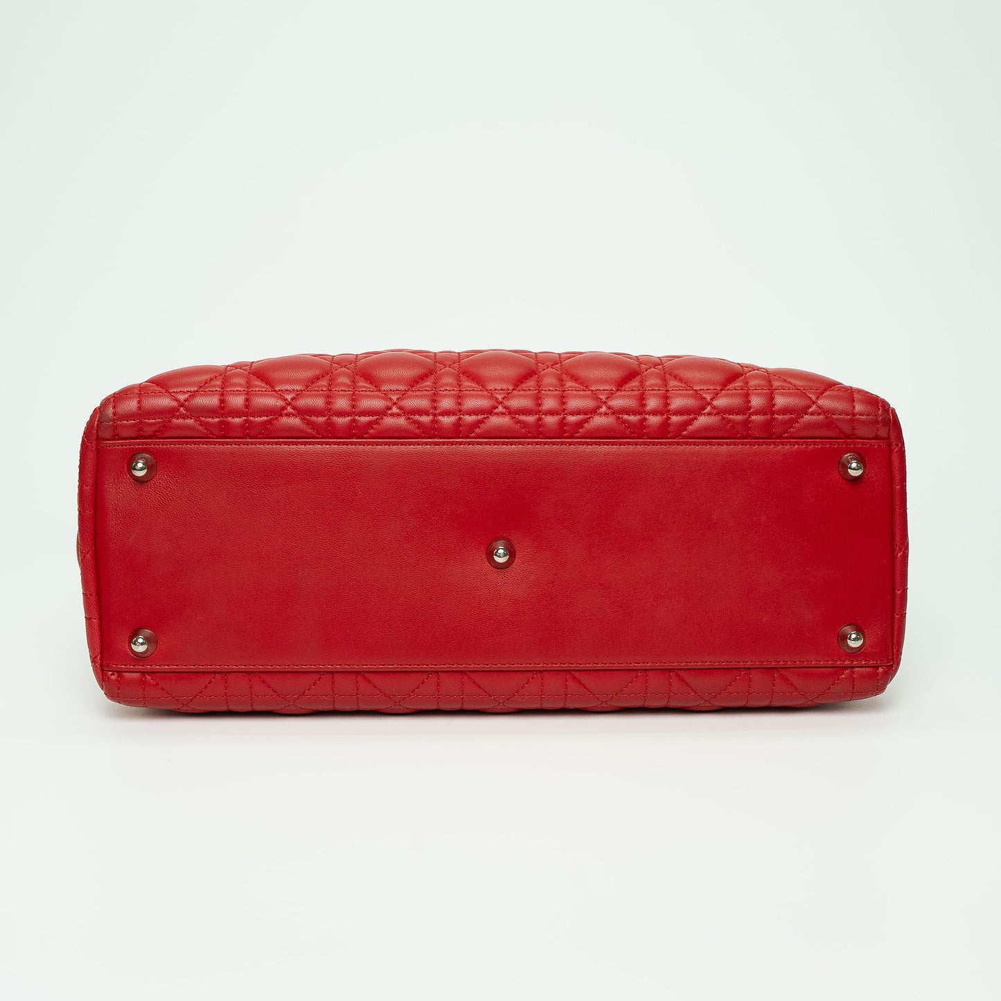 Christian Dior Lady Dior Red Cannage Handbag