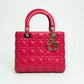 Christian Dior Lady Dior Hot Pink Medium Top Handle Handbag