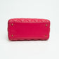 Christian Dior Lady Dior Hot Pink Medium Top Handle Handbag