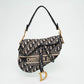 Christian Dior Oblique Canvas Saddle Handbag