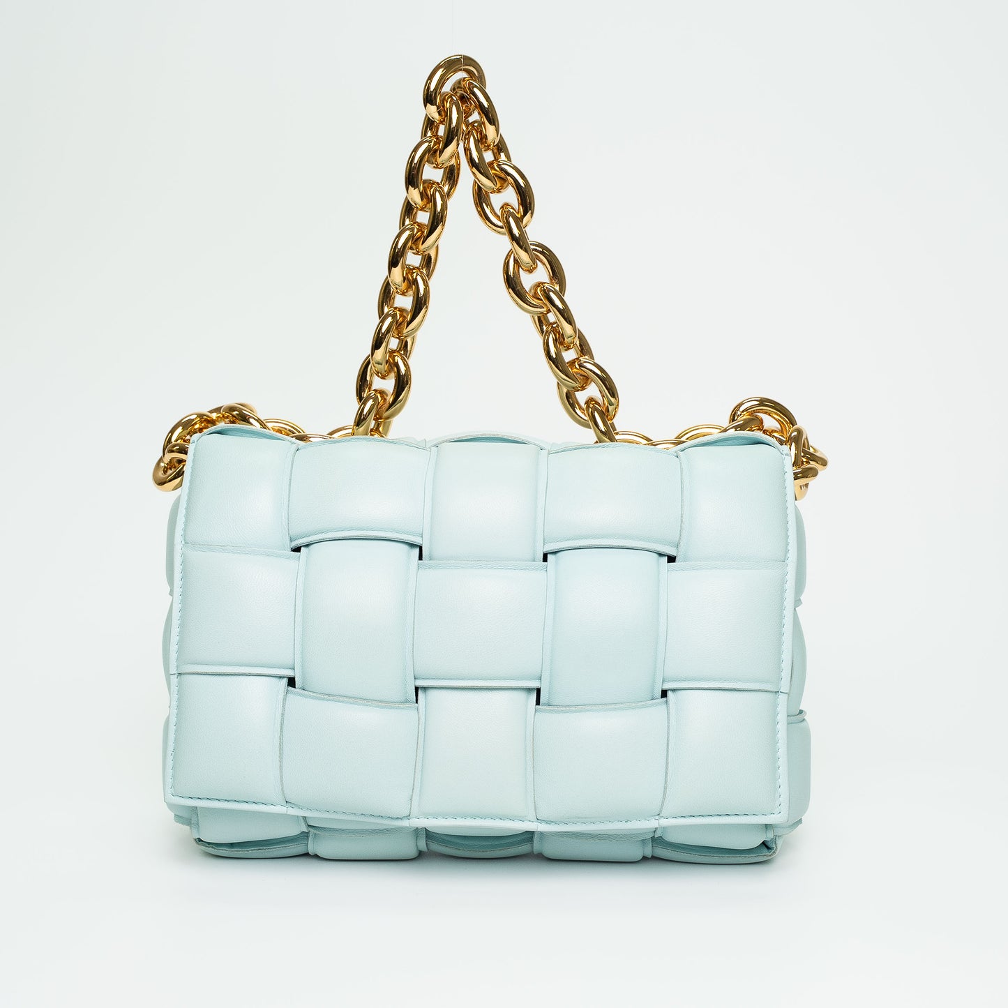 Bottega Veneta Padded Cassette Leather Chain Shoulder Bag