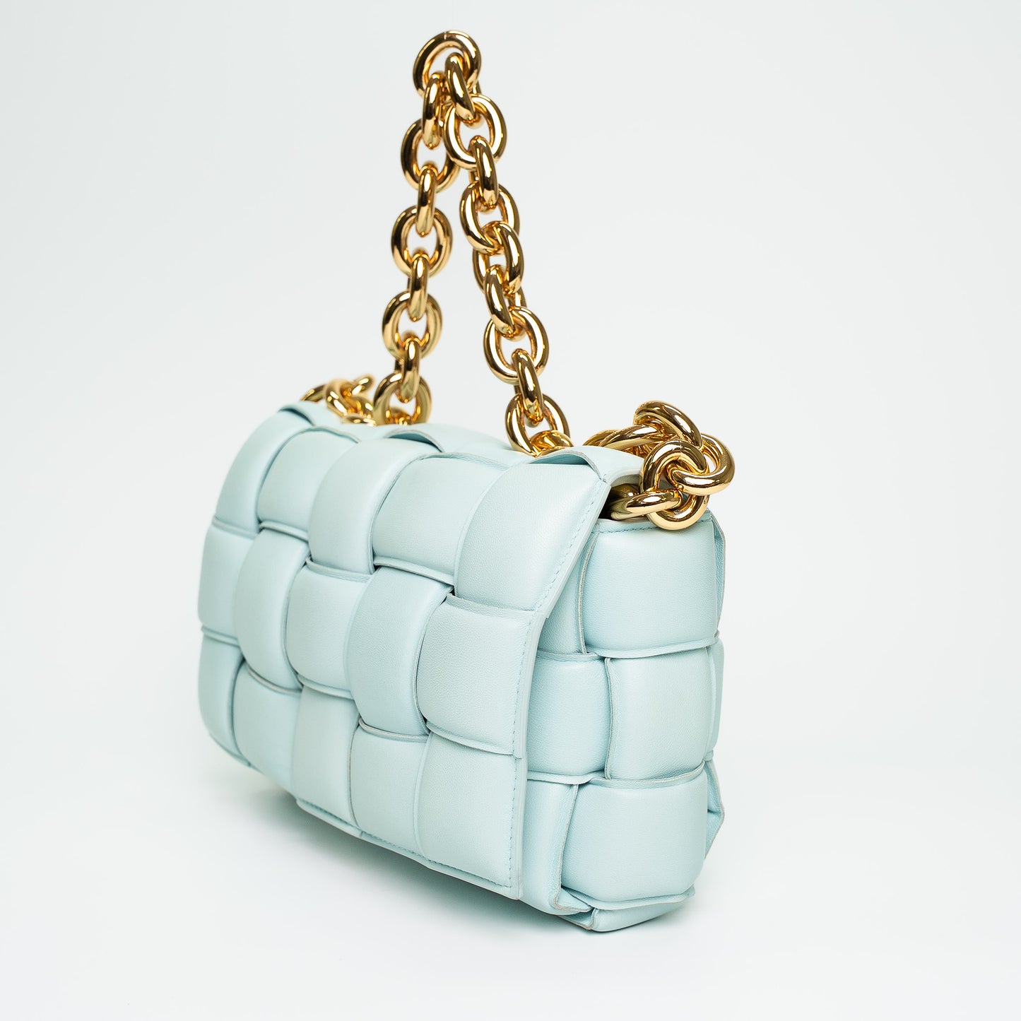 Bottega Veneta Padded Cassette Leather Chain Shoulder Bag