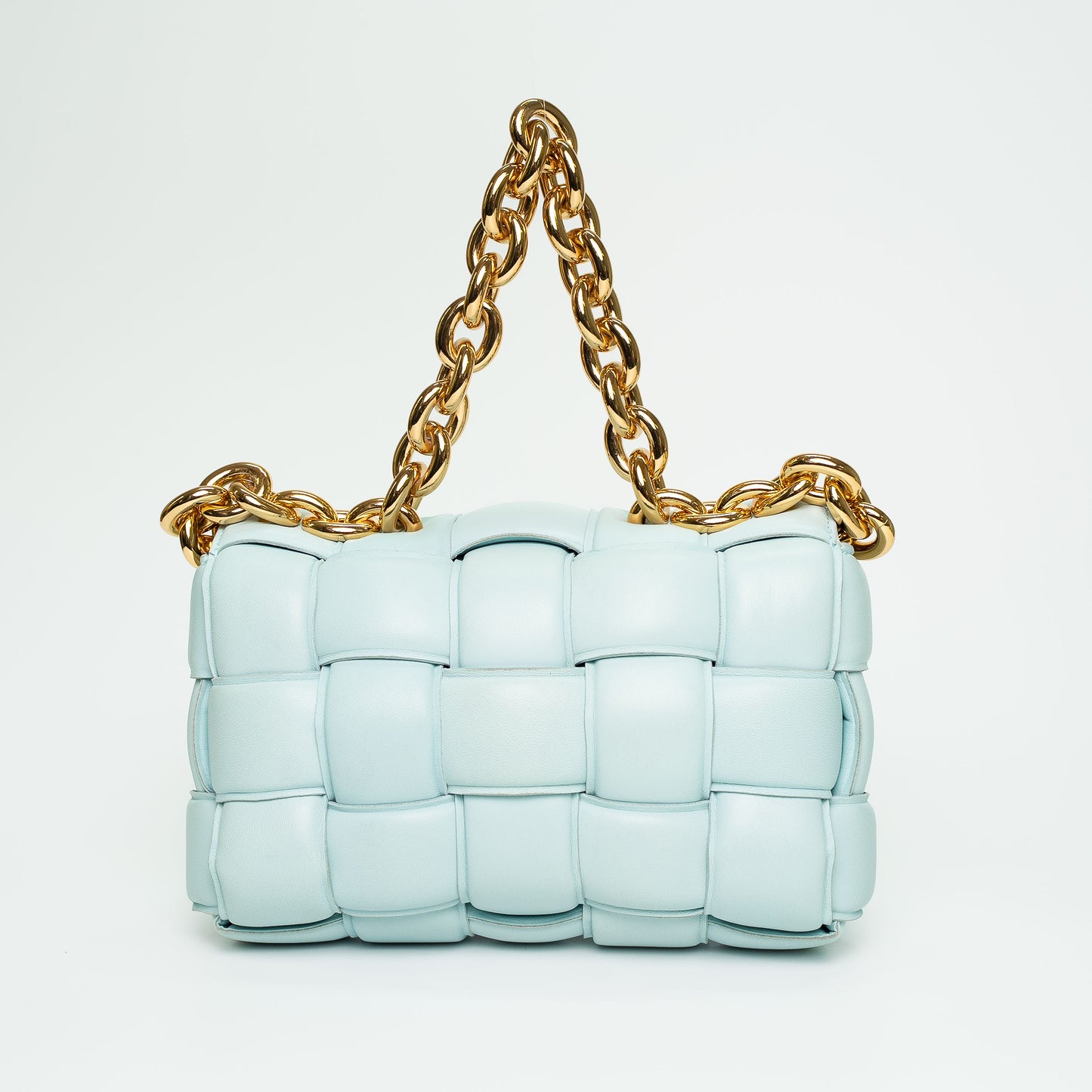 Bottega Veneta Padded Cassette Leather Chain Shoulder Bag