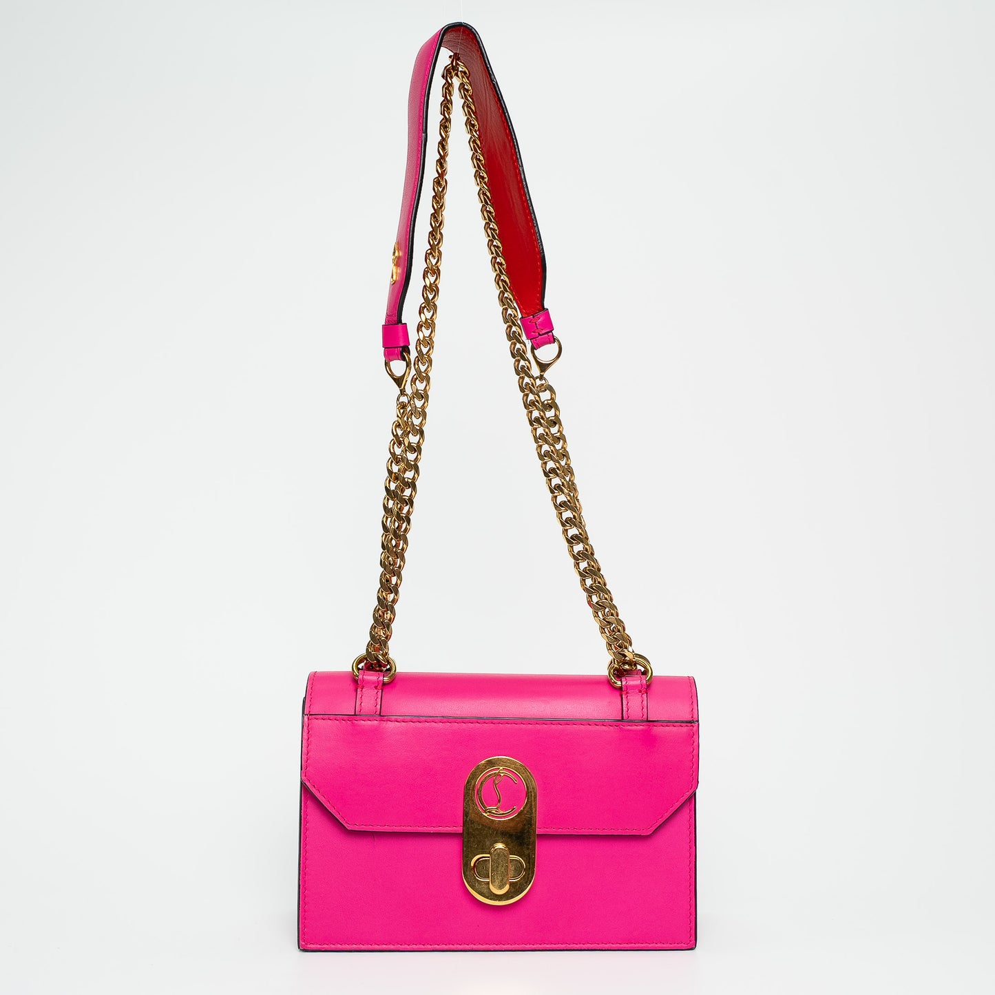 Christian Louboutin Liza Neon Pink Crossbody Handbag