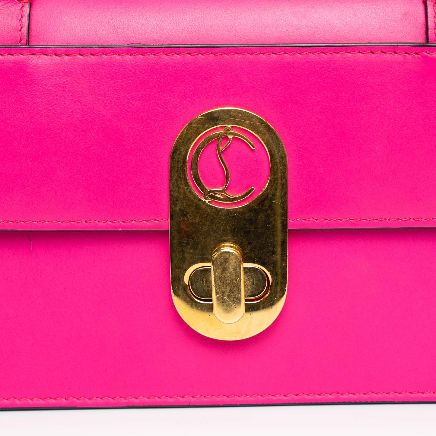 Christian Louboutin Liza Neon Pink Crossbody Handbag