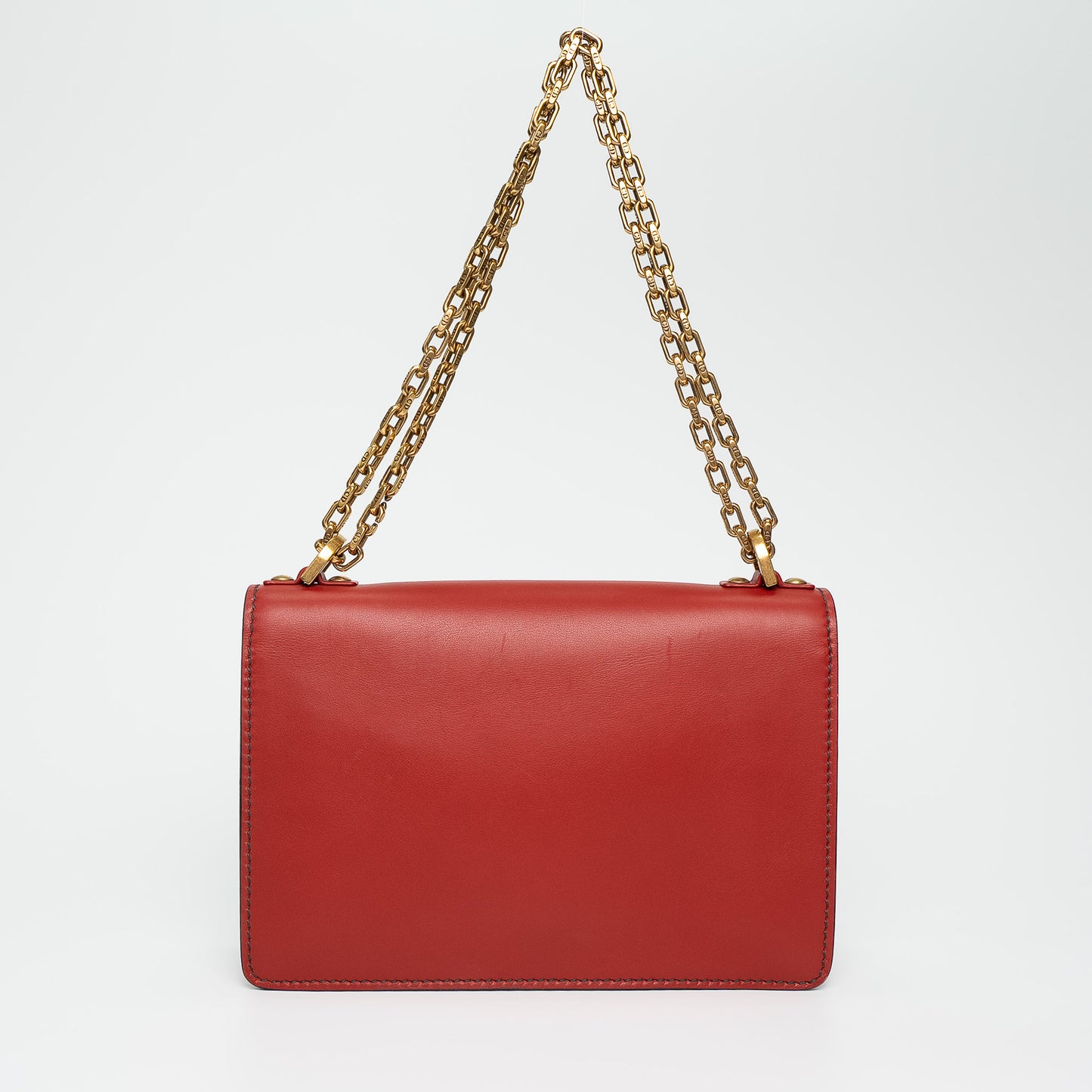 Christian Dior J’ADIOR Red Coral Leather Shoulder Bag