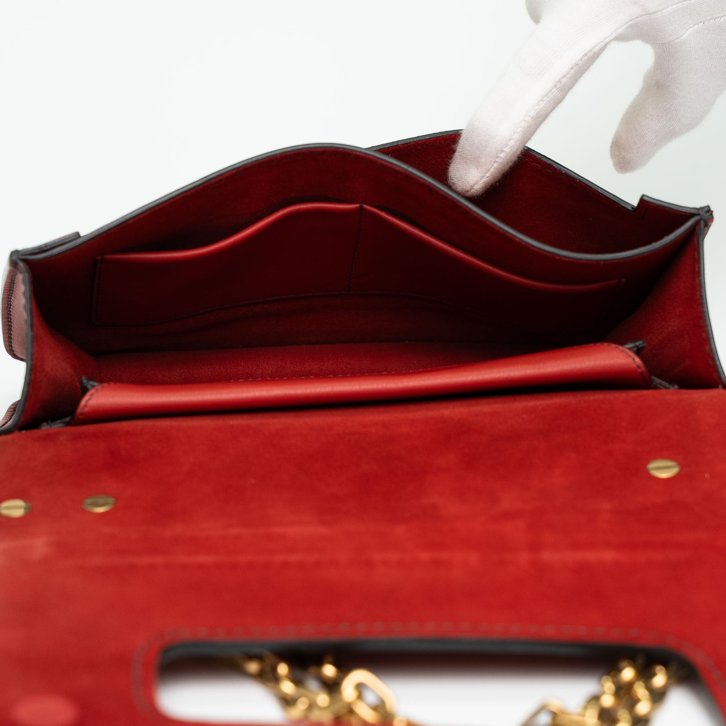 Christian Dior J’ADIOR Red Coral Leather Shoulder Bag