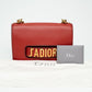 Christian Dior J’ADIOR Red Coral Leather Shoulder Bag