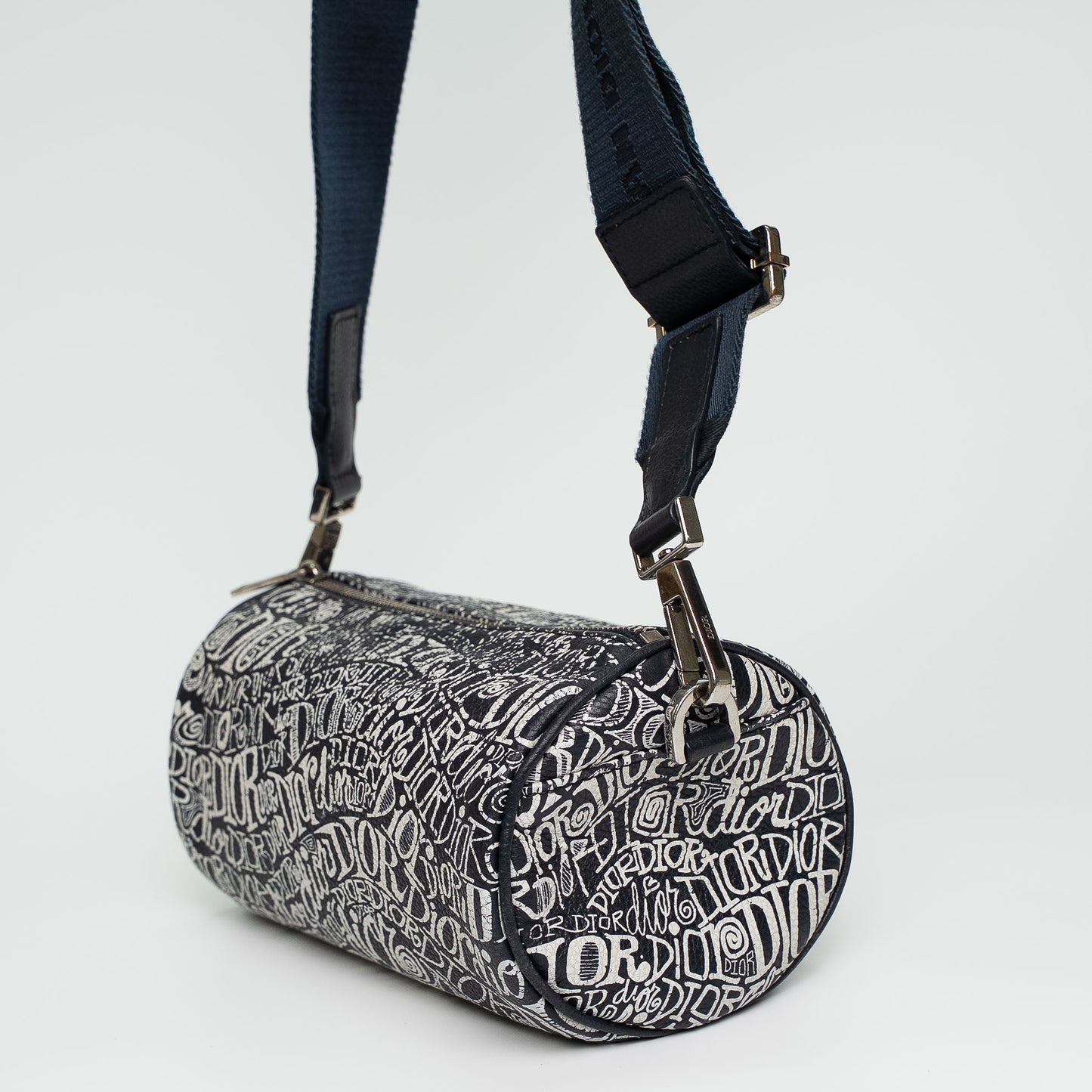 Christian Dior Homme 2020 Sean Stussy Roller Leather Crossbody Bag