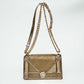 Christian Dior Gold Cannage Beaded Flap Shoulder Bag