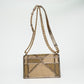 Christian Dior Gold Cannage Beaded Flap Shoulder Bag