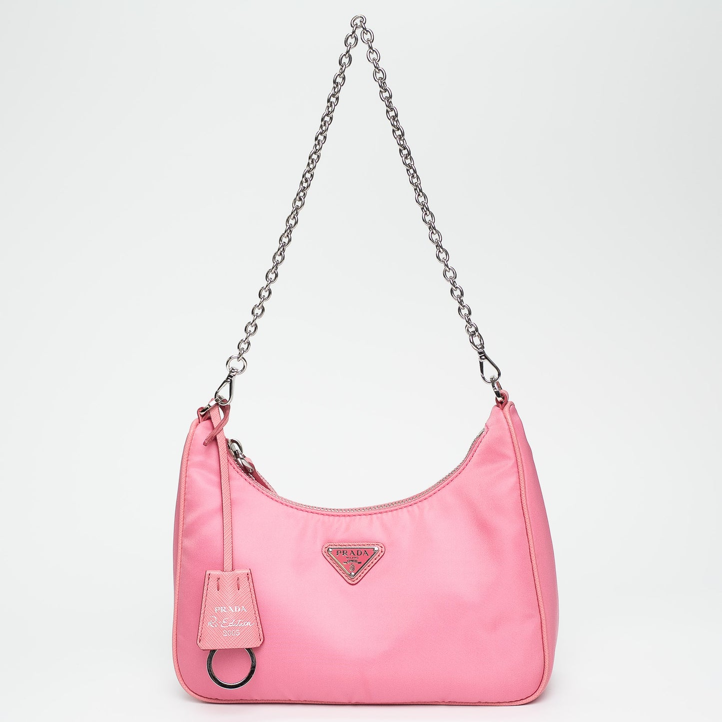 Prada Re-Edition 2005 Re-Nylon Begonia Pink Mini Tote Bag
