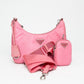 Prada Re-Edition 2005 Re-Nylon Begonia Pink Mini Tote Bag