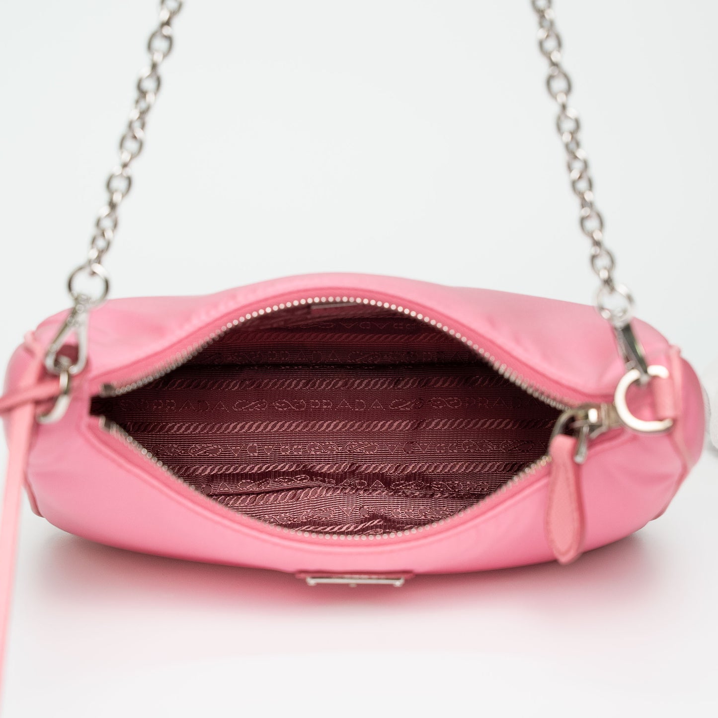 Prada Re-Edition 2005 Re-Nylon Begonia Pink Mini Tote Bag