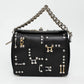 Alexander McQueen Black Hook & Eye Leather Shoulder Bag