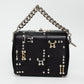 Alexander McQueen Black Hook & Eye Leather Shoulder Bag