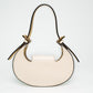 Fendi Ivory Leather Mini Hobo Bag