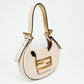 Fendi Ivory Leather Mini Hobo Bag